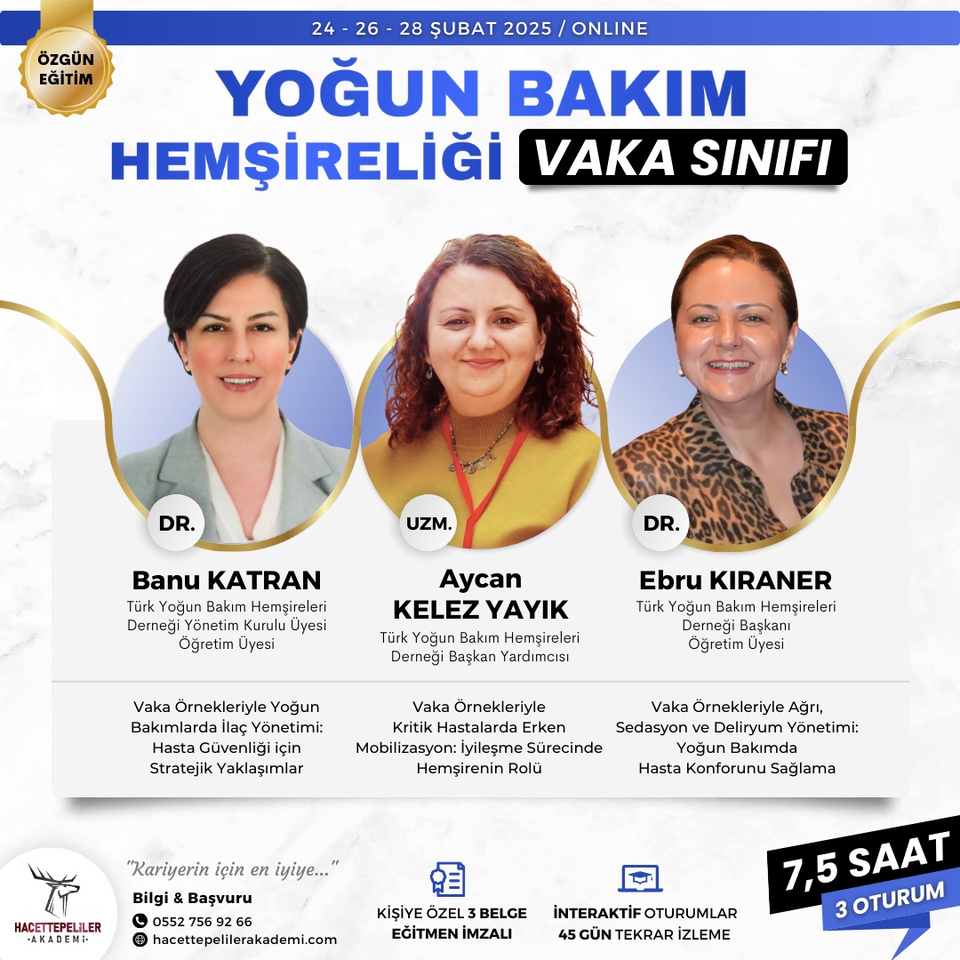 Yoğun Bakım Hemşireliği Vaka Sınıfı